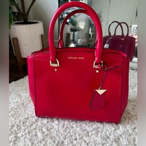 Red Benning Michael Kors Purse